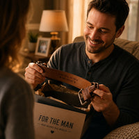 Thanks For All The Amazing Orgasms Gift - Personalized Cowhide Belt
