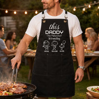 This Daddy Is Loved By Kids Funny Gift - Personalized Apron