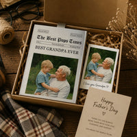 Drive Safe Papa We Love You - The Grandpa Times - Personalized Car Visor Clip | Heartfelt Gift From Grandkids For Grandpa