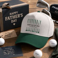 Best Dad By Par Custom Name Golf Dad - Personalized Classic Cap