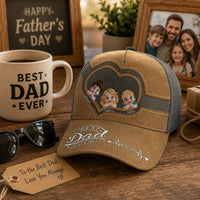 Best Dad Ever Tilting Head 3D - Personalized Cap