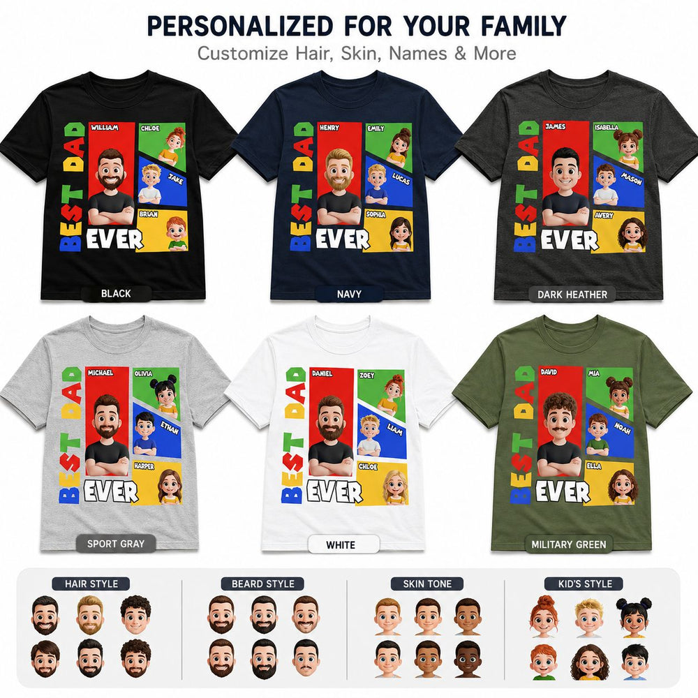 Best Dad Ever Arcade Theme - Personalized Shirt