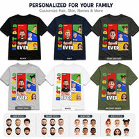 Best Dad Ever Arcade Theme - Personalized Shirt