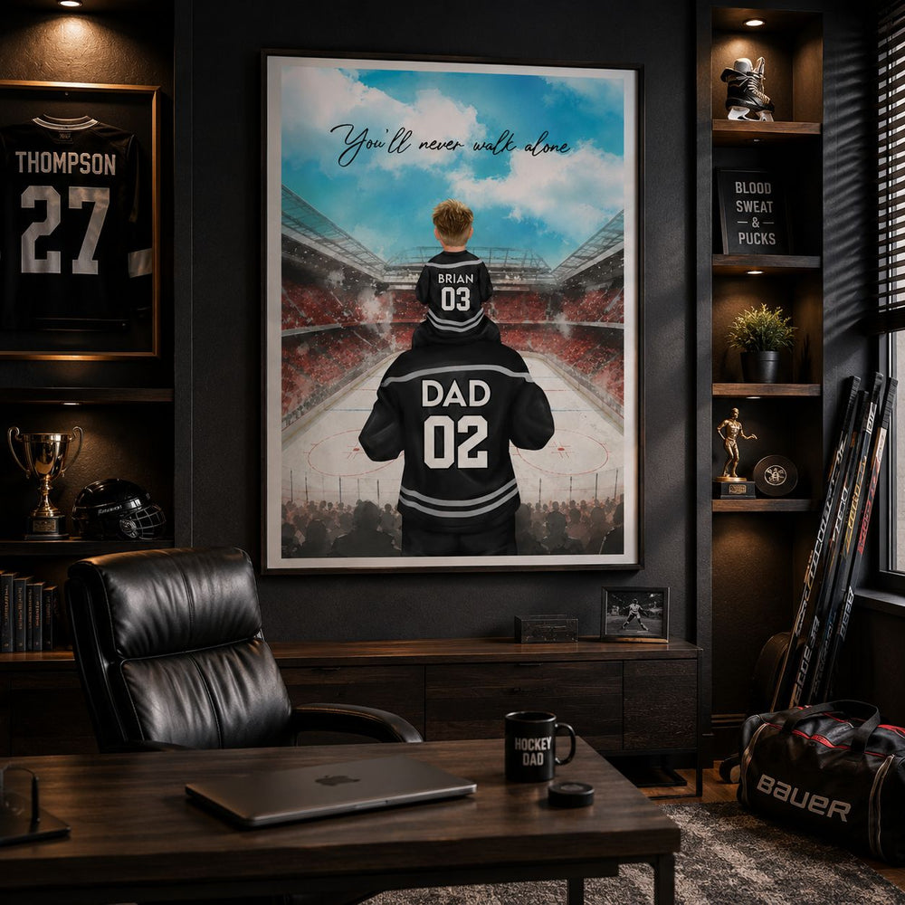 Father's Day Gift, Daddy's Dream Team Gift For Hockey Dad | Hockey Dad Gift