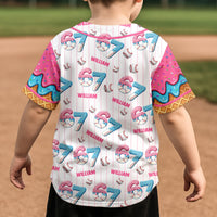 67 Sport Ice Cream Drip - Personalized Kids Baseball Jersey