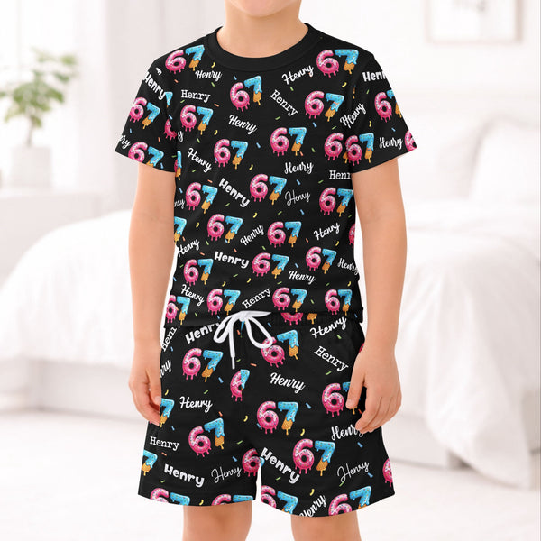 67 Ice Cream Pattern - Personalized Kids Clothing Set