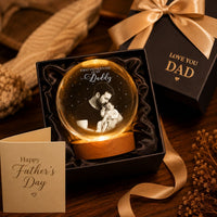 Our First Father's Day Together Custom Photo, For New Dad - Personalized Night Light
