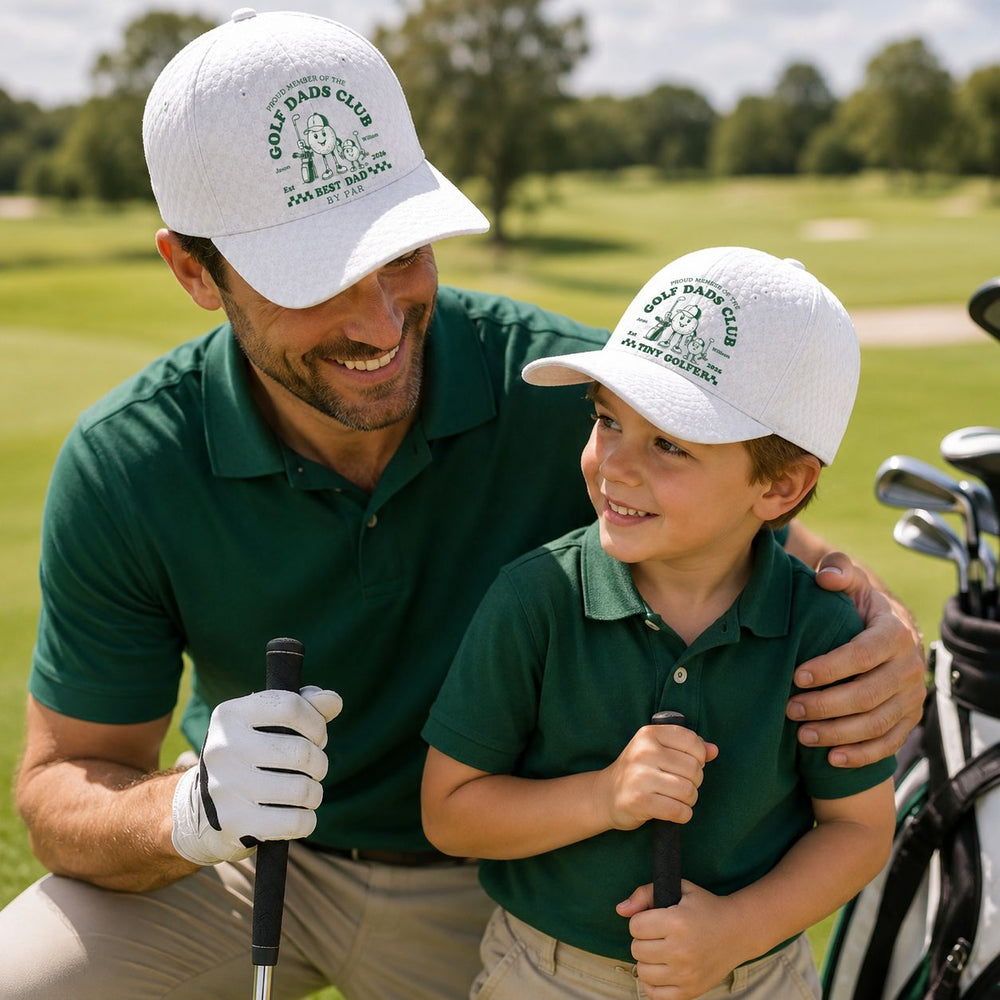 Daddy And Me Caddy Golf Matching Hat - Personalized Cap