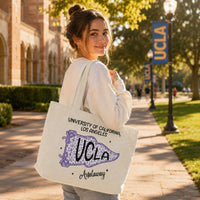 Pennant Flag Custom School Name - Personalized Tote Bag | Cute Back To School Gift For Students