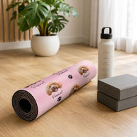 Custom Pet's Faces - Personalized Yoga Mat | Unique Gift For Pet Lovers & Yoga Fans