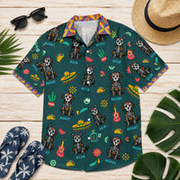 Day Of The Dead Dog Cat - Personalized Hawaiian Shirt