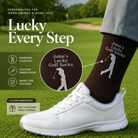 Lucky Golf Socks - Personalized Socks | Fun Gift For Golf Lovers