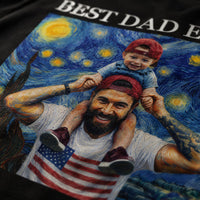 Best Dad Ever Van Gogh Art - Personalized Shirt