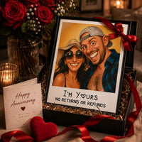 Caricature Wall Art Custom Couple Cartoon - Personalized Photo Poster