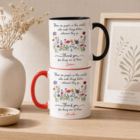Thank You Gift, Custom Thank You Coffee Mug, Gift For Coworker, Teacher, Mentor, Retirement - Personalized Mug | Meaningful Appreciation Gift