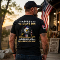 I Am A Veteran’s Son Patriotic - Personalized Back Printed Shirt