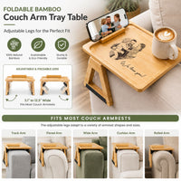 We Love You Dad Sketch Line Art Father's Day Gift For Husband - Personalized Couch Arm Table | Meaningful Gift From Kids & Wife