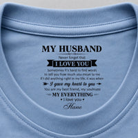 You Are My Best Friend, My Soulmate Hidden Message For Him, Her - Personalized Shirt | Romantic Matching Gift For Couples