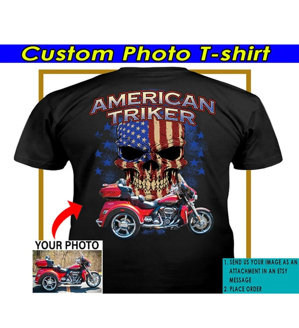 Trike Rider Triker Gifts Motorcycle Personalized T-shirt, Unique Gift For Triker, Trike Lover, American Triker - PSMN2DTS000012