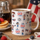 Best Dad Ever USA Flag - Personalized Mug | Patriotic Father’s Day Gift For Dad & Grandpa