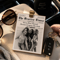 The Best B*tches Friendship - Drive Safe, Besties - Personalized Car Visor Clip | Funny Best Friend Gift For Besties