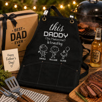 This Daddy Is Loved By Kids Funny Gift - Personalized Apron