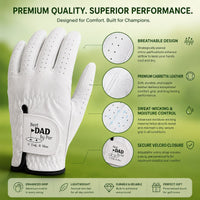 Best Dad By Par Golf Dad - Personalized Golf Glove