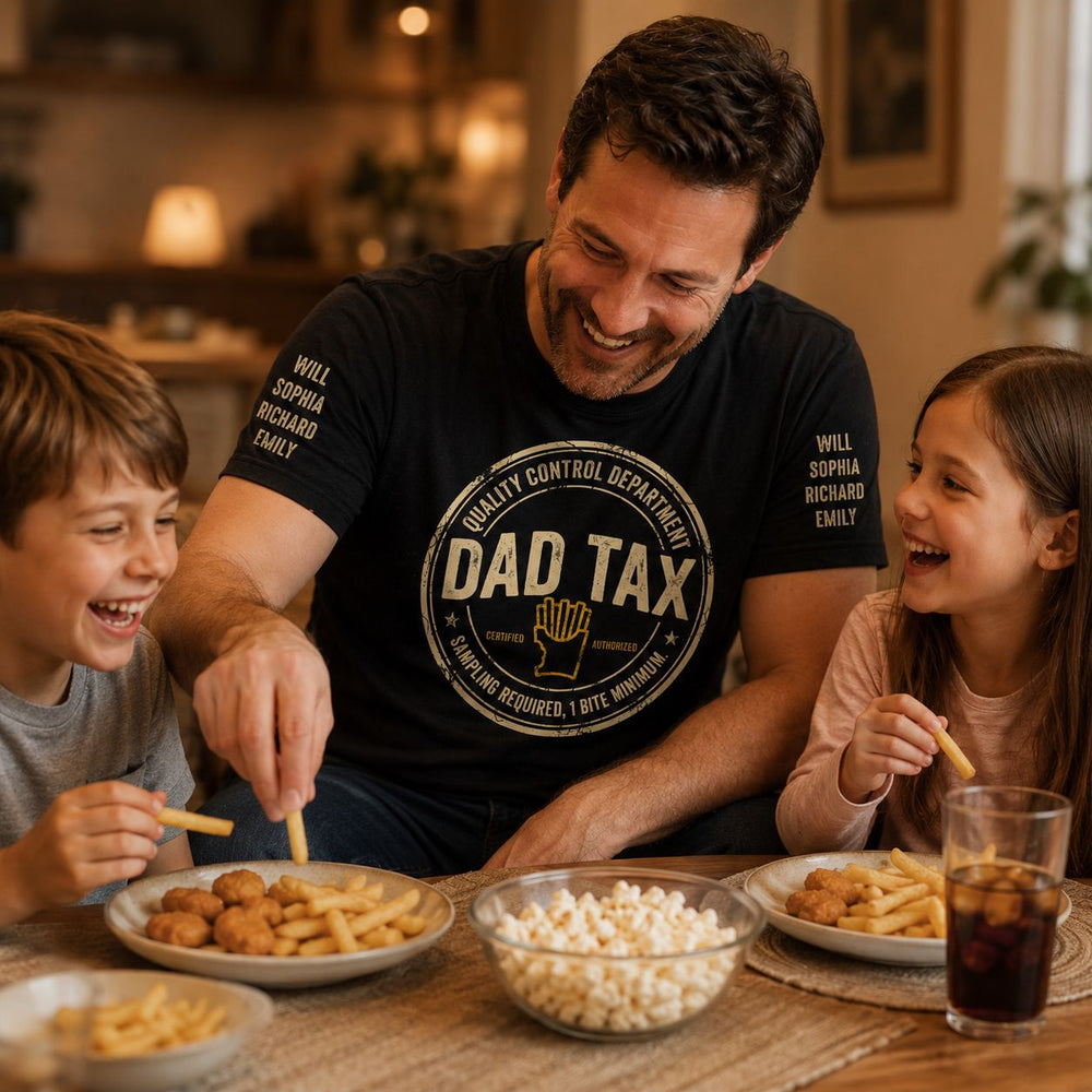 Dad Tax Up To 10 Kids' Names - Personalized Shirt