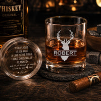 Turns Out I Like You More Than Planned - Personalized Whiskey Glass