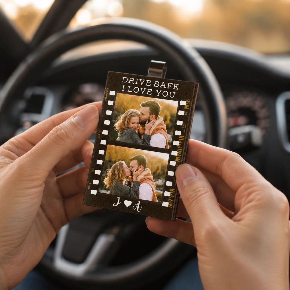 Drive Safe I Love You Photo - Personalized Car Visor Clip