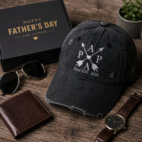 Father's Day Gifts, Custom Children's Names & Birth Years - Personalized Cap | Custom Dad Hat