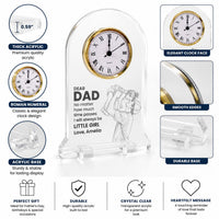 Father's Day Gifts, How Much Time Passes, I Will Always Be Your Little Girl, Boy - Personalized Desk Clock | Sentimental Gift