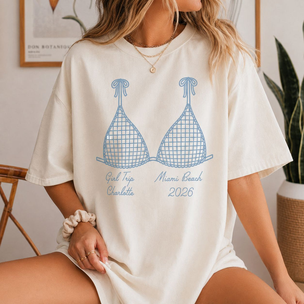 Girl Trip Bikini Gift For Her - Personalized Shirt | Fun Vacation Outfit For Besties & Bridesmaids