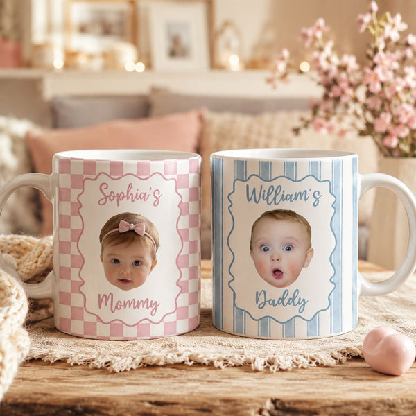 Baby Face Mug Father's Day Gift For New Dad, Husband - Personalized Mug | Funny First Father’s Day Gift For Daddy