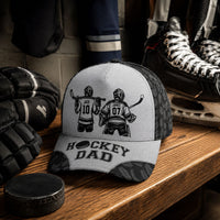 Father's Day Gifts, Hockey Dad, Grandpa - Personalized Cap | Cool Sports Gift For Hockey Lovers
