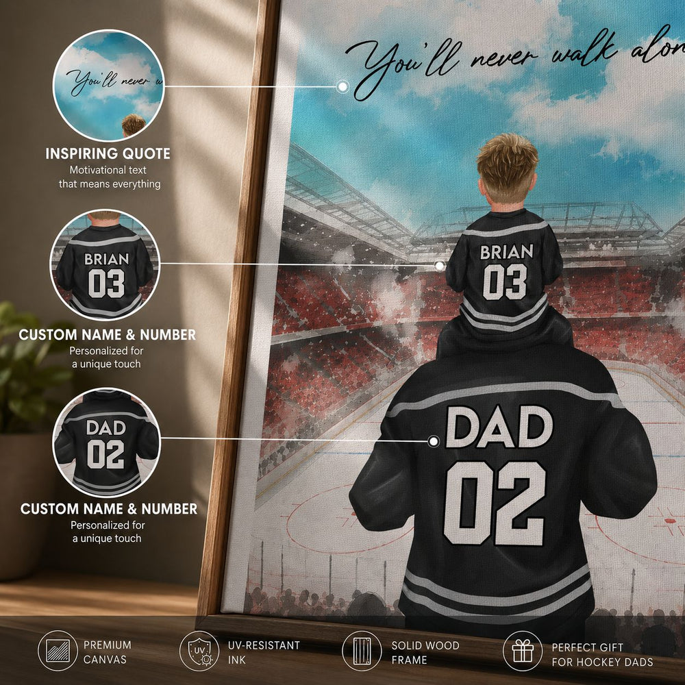 Father's Day Gift, Daddy's Dream Team Gift For Hockey Dad | Hockey Dad Gift