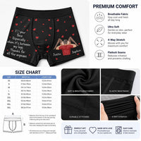 I Love Your Face Especially When It's Between My Legs - Personalized Men's Boxer Briefs