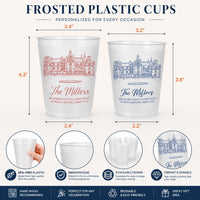 Custom Photo Wedding Venue Illustration - Personalized Cups