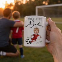 We Scored The Best Dad - Personalized Mug | Sports Dad Gift