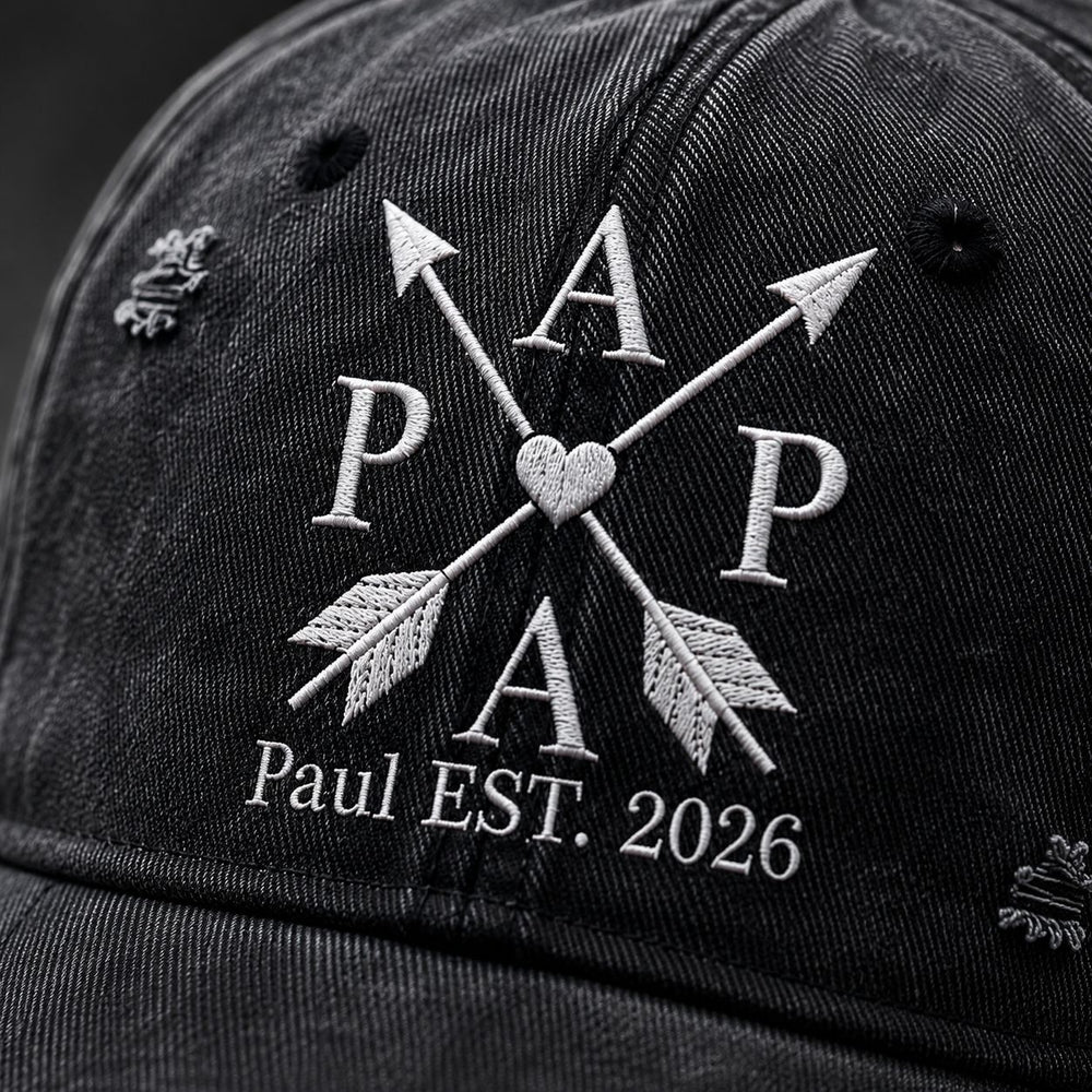 Father's Day Gifts, Custom Children's Names & Birth Years - Personalized Cap | Custom Dad Hat