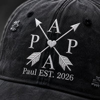Father's Day Gifts, Custom Children's Names & Birth Years - Personalized Cap | Custom Dad Hat