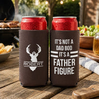 Father's Day Gifts, It’s Not A Dad Bod It’s A Father Figure - Funny Father's Day Gift - Personalized Can Cooler | Funny Gift For Dad & Husband