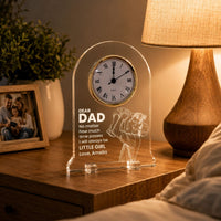 Father's Day Gifts, How Much Time Passes, I Will Always Be Your Little Girl, Boy - Personalized Desk Clock | Sentimental Gift