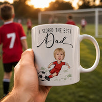 We Scored The Best Dad - Personalized Mug | Sports Dad Gift