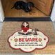 A Crazy Dog Lady & Her Spoiled Rotten Dogs Live Here - Personalized Doormat