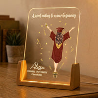 A Sweet Ending To A New Beginning - Graduation Gifts For Her, Him - Personalized Night Light