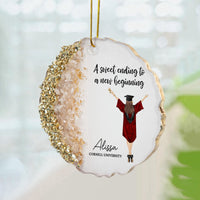 A Sweet Ending To A New Beginning - Personalized Resin Ornament