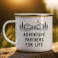 Adventure Partners For Life – Personalized Enamel Mug
