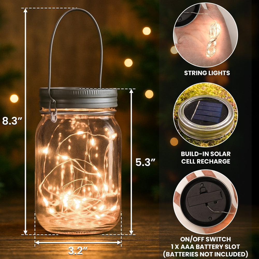 Adventure Partners For Life – Personalized Solar Mason Jar Light