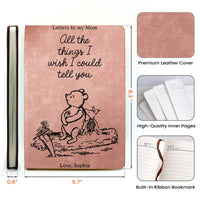 All The Things I Wish I Could Tell You Remembrance Keepsake - Personalized Journal | Custom Memorial Memory Notebook Gift